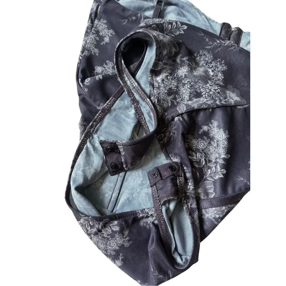 Intimately Free People Night Rhythm Bodysuit Chocolate‎ size M Floral